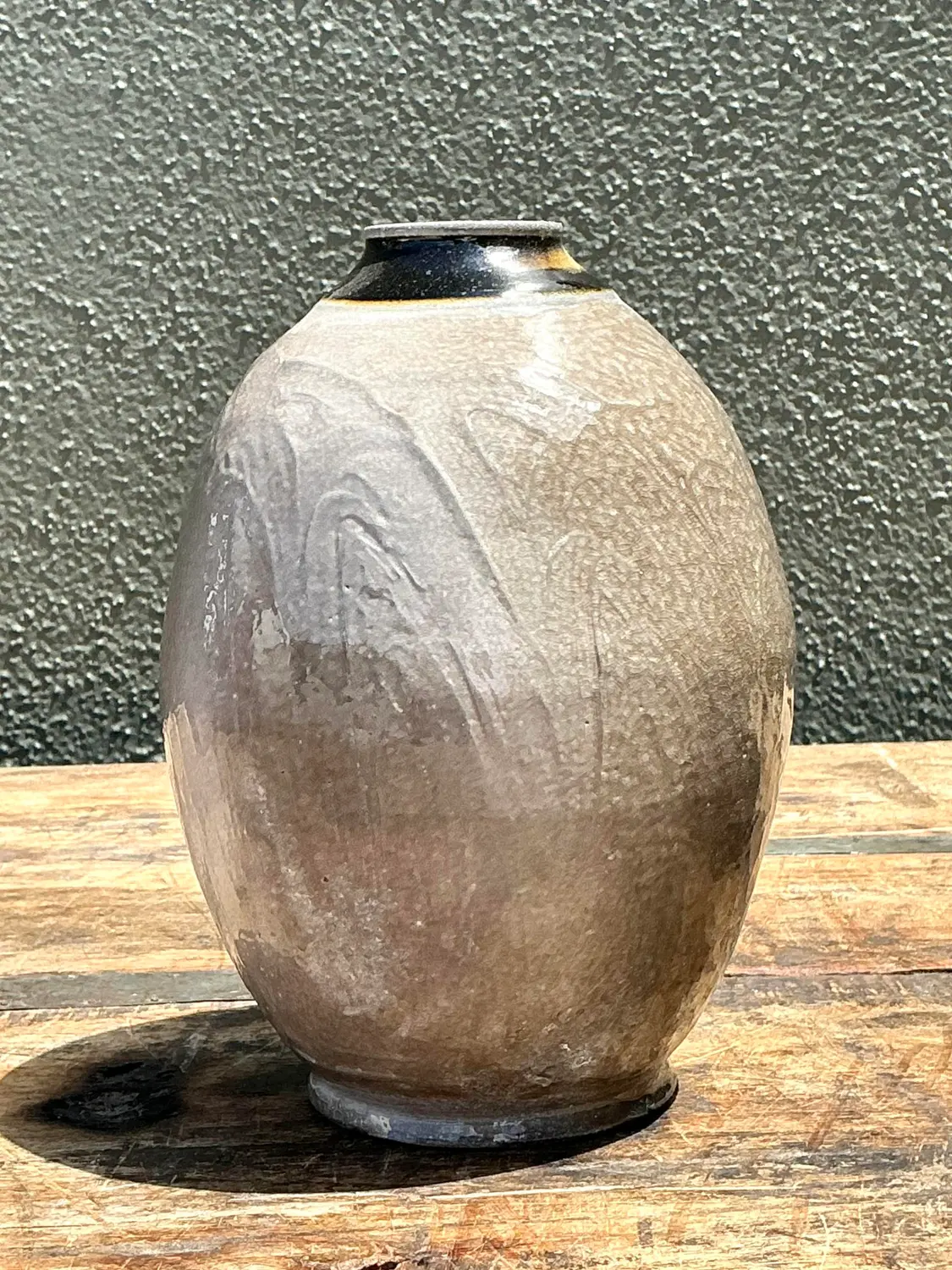 Vintage Original Studio Pottery Vase - Pottery, 4.5W x 6.5H