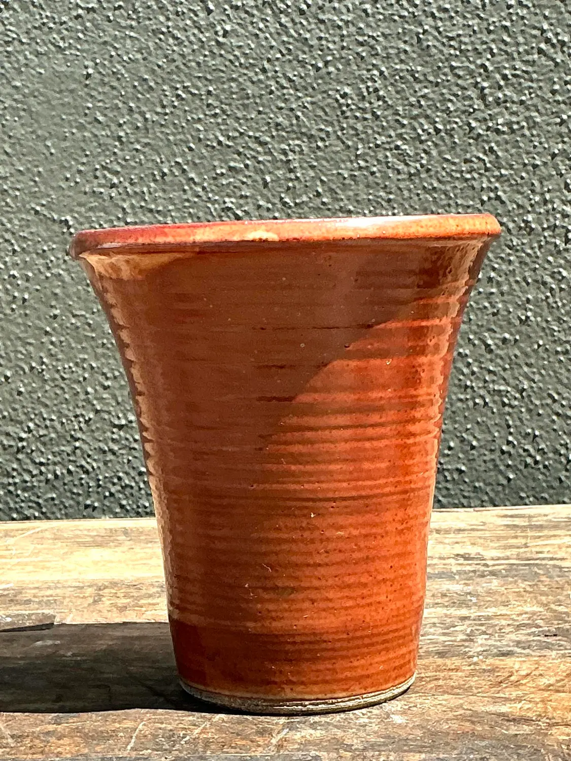 Vintage Original Studio Pottery Vase - Pottery, 4.5W x 10.25H - Detail view