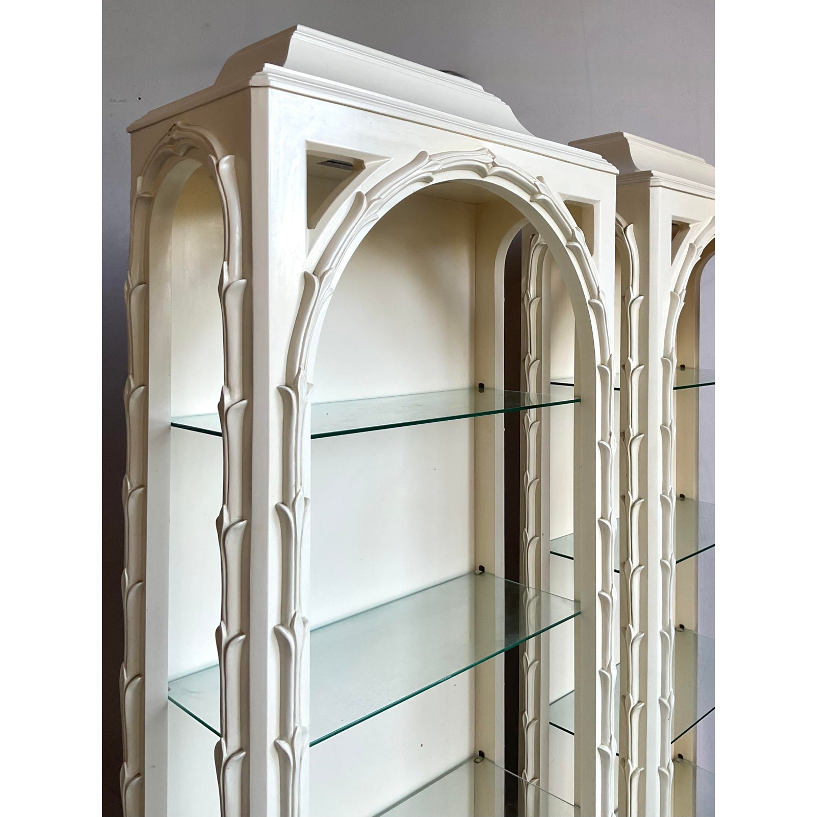 Vintage Regency Carved Branch Etagere After Serge Roche - Side view