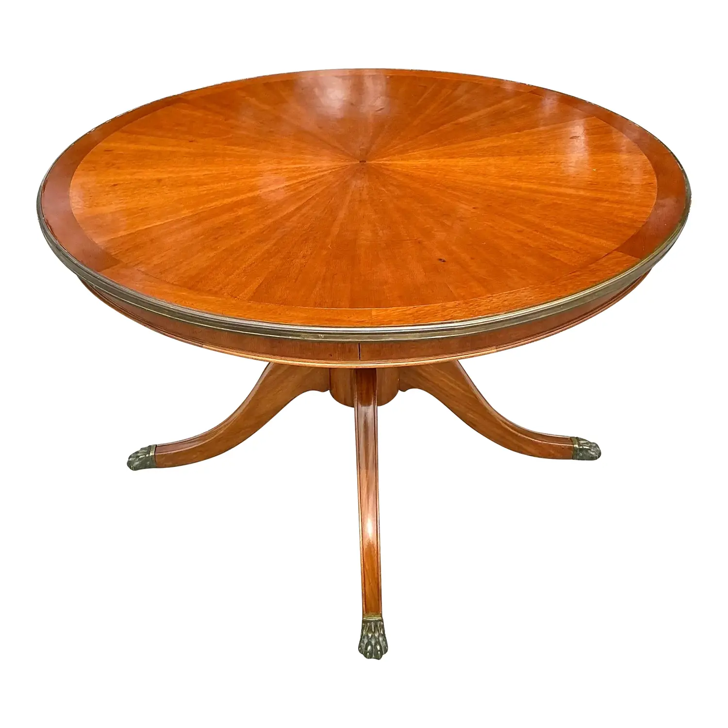 Vintage Regency Three Legged Marquis Center Hall Table