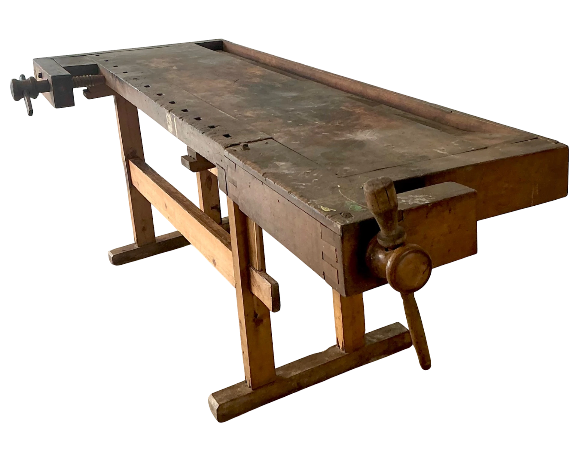 Vintage Rustic Wooden Workbench