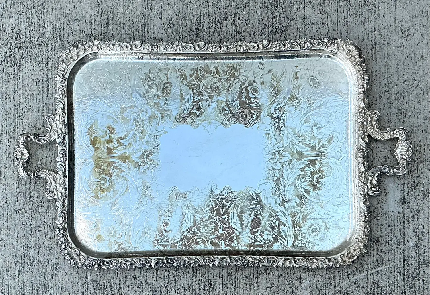 Vintage Silver Plate Tray