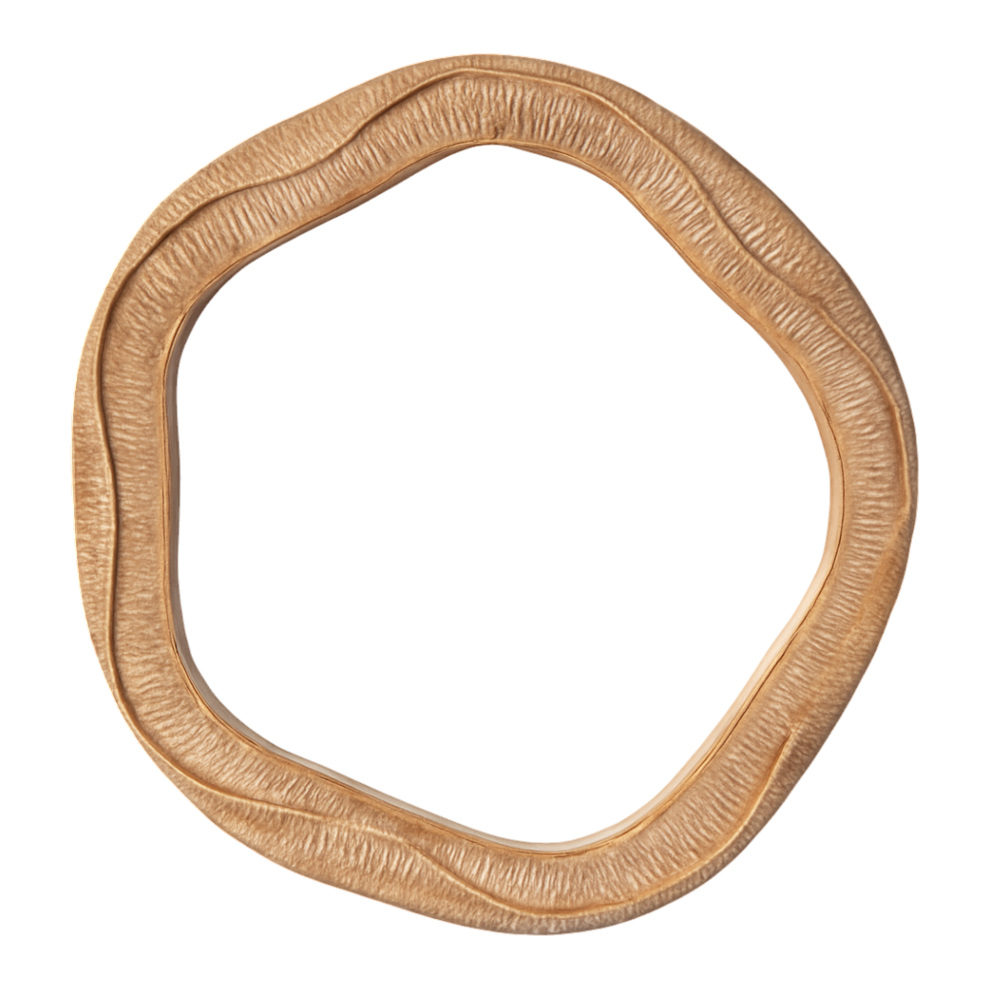Vintage Textured Woven Rattan Mirror