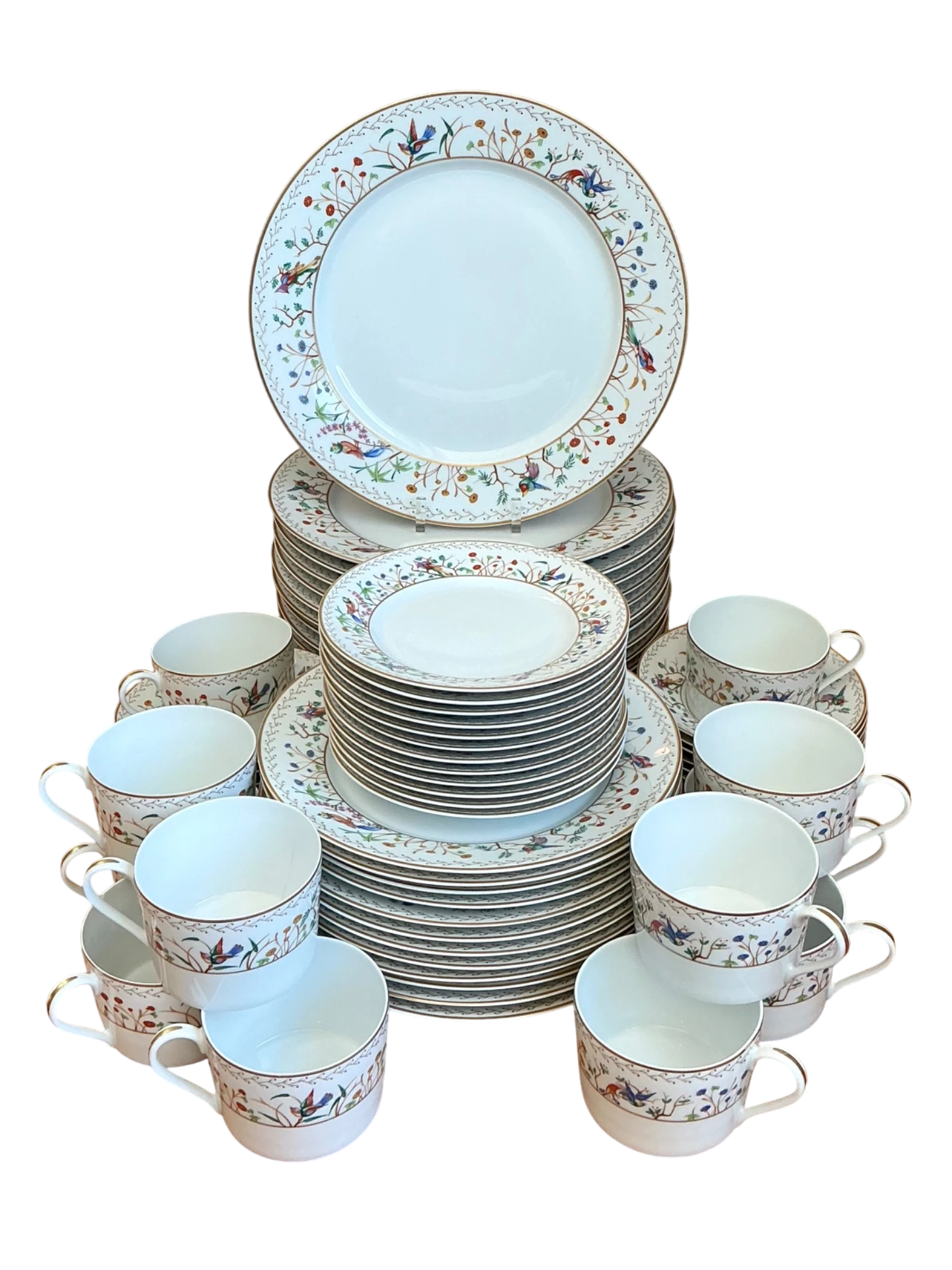 Vintage Tiffany And Co For Limoges “Audubon” Service For 12 