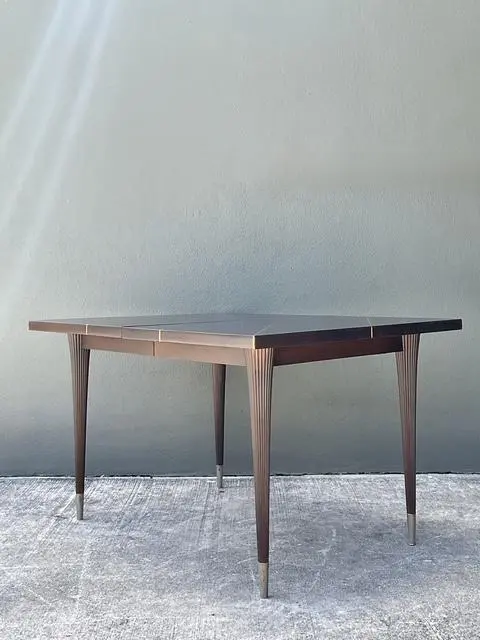Vintage Tommi Parzinger Extendable Dining Table - Side view
