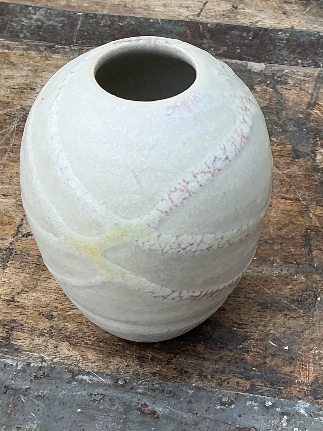 Vintage Trio of Original Studio Pottery Bud Vases - Detail view