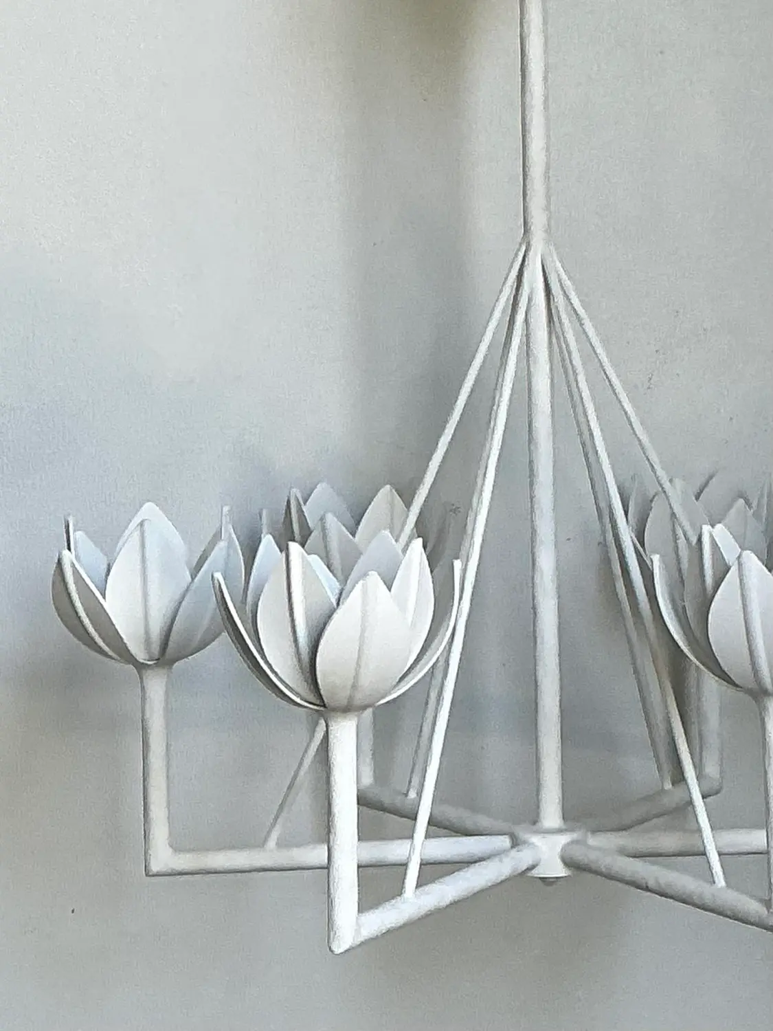 Vintage Visual Comfort Small Single Tier “Alberto” Chandelier - Side view
