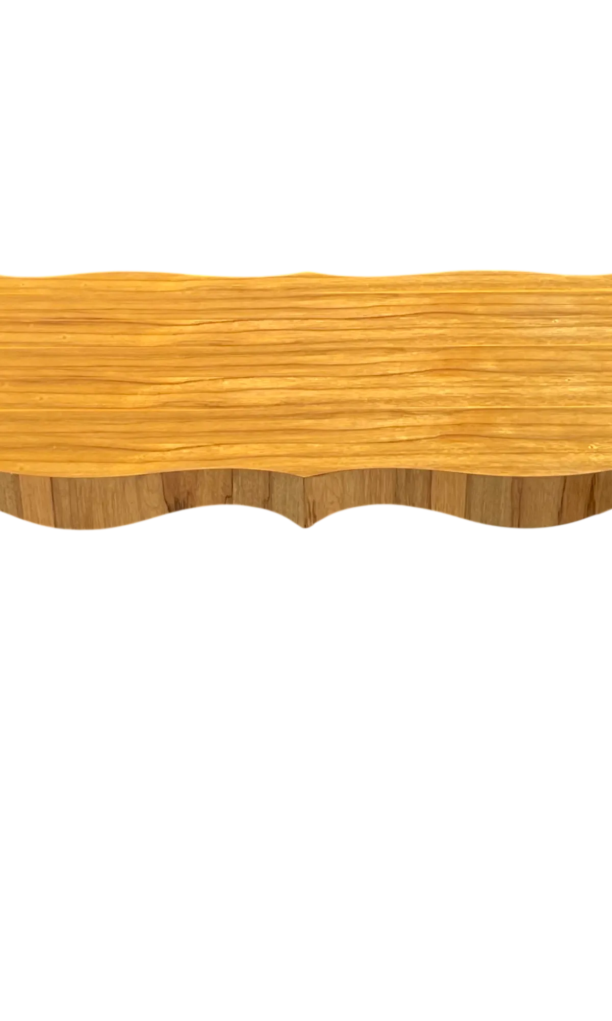 Vintage Keno Bros For Theodore Alexander Scalloped Edge Coffee Table - Detail view
