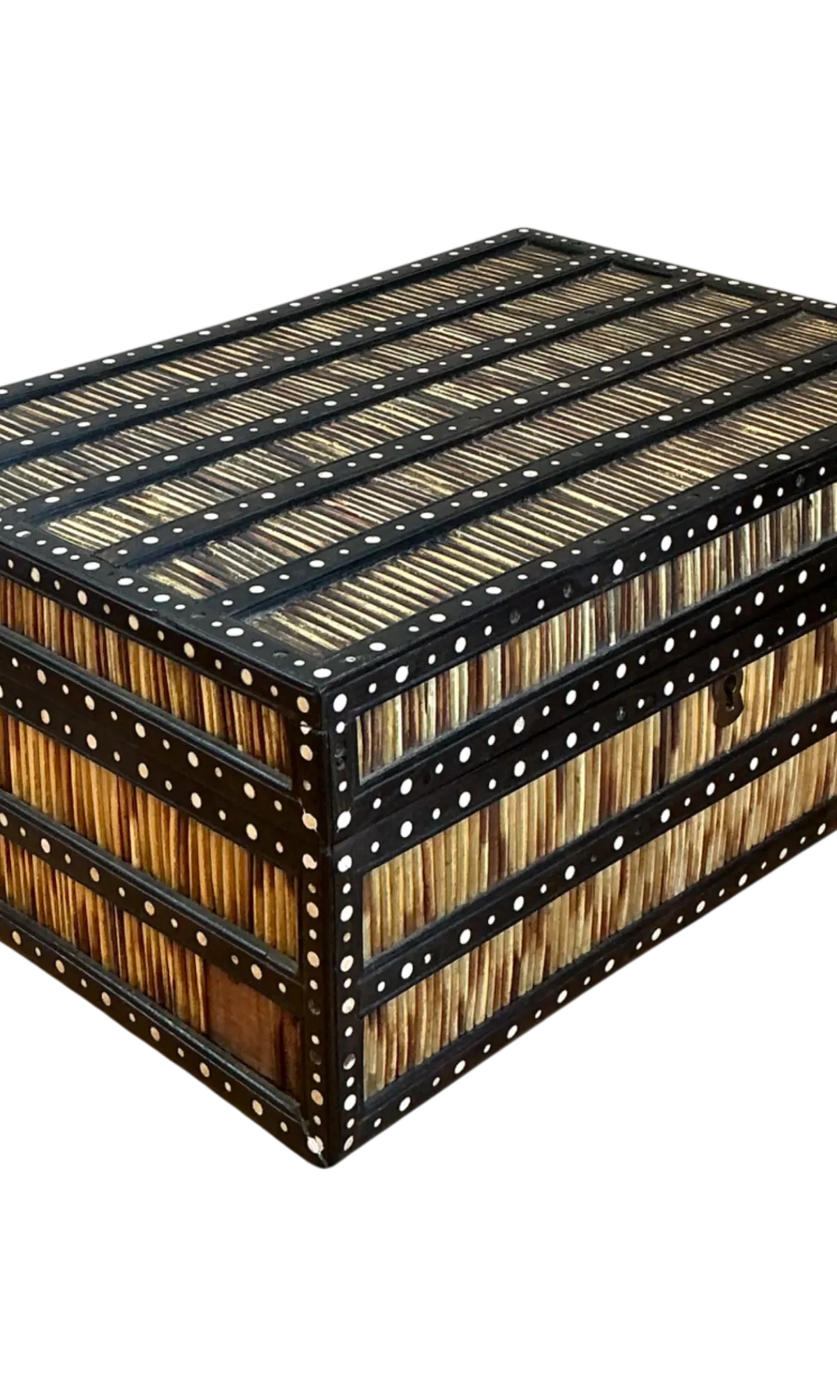 Vintage Quill and Inlay Box - Detail view