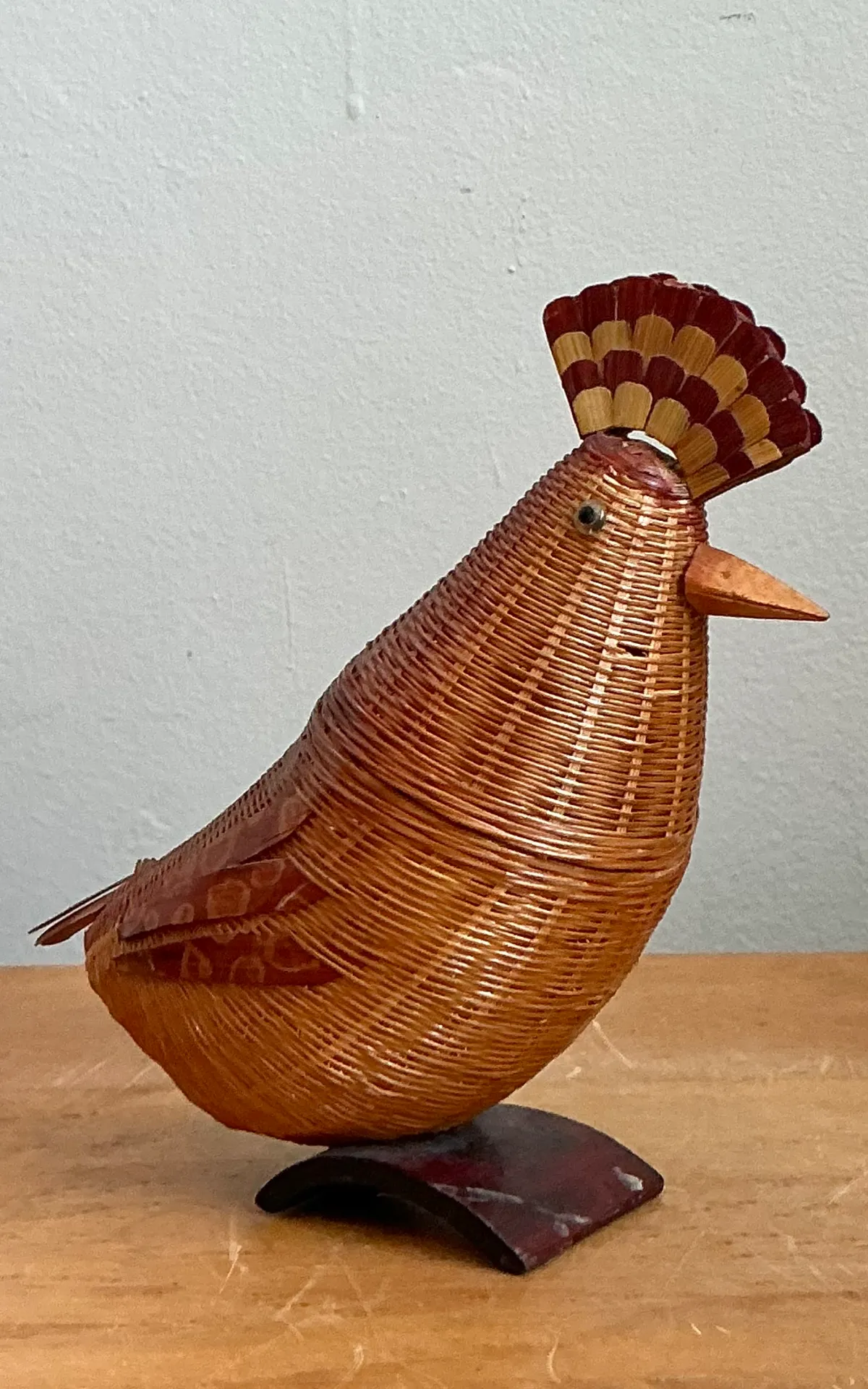 Vintage Shanghai Weave Rattan Pheasant