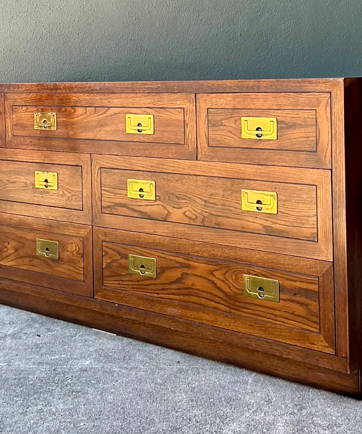 Vintage Henredon Campaign Dresser - Interior view