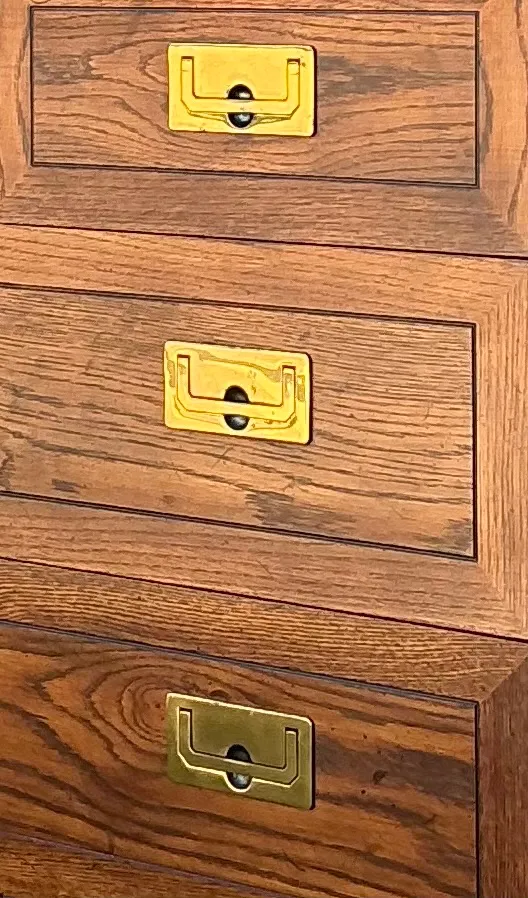 Vintage Henredon Campaign Dresser - Top view