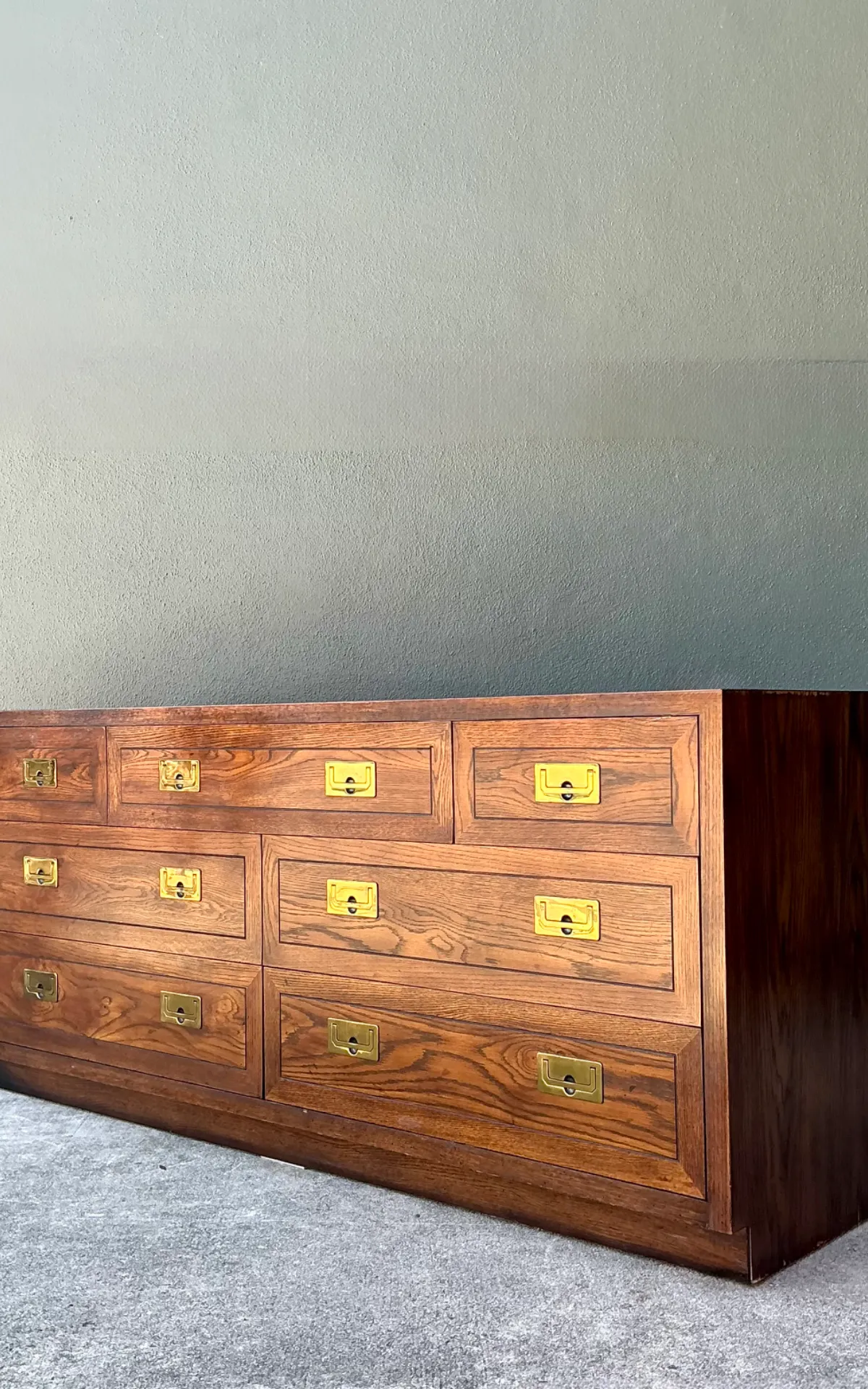 Vintage Henredon Campaign Dresser - Back view
