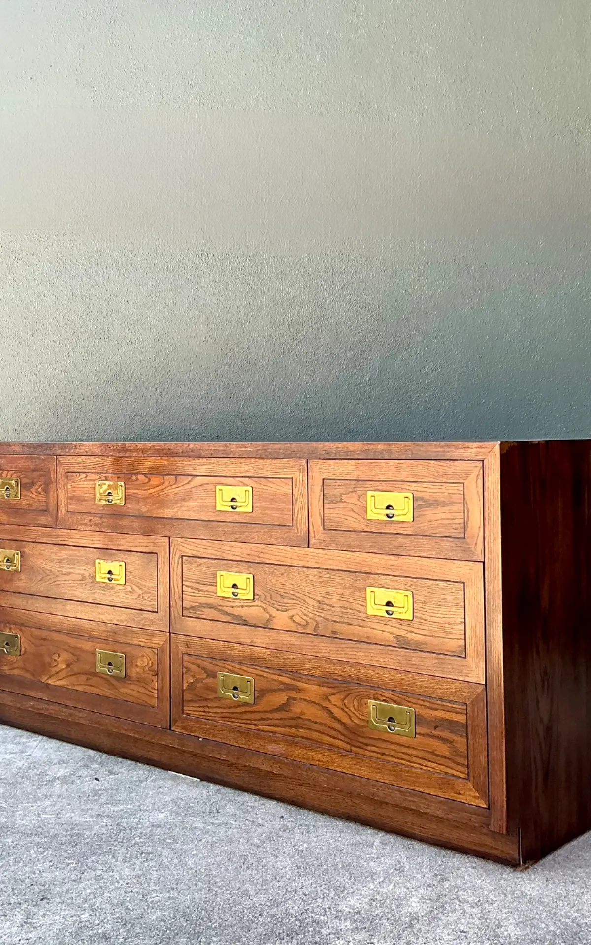 Vintage Henredon Campaign Dresser - Bottom view