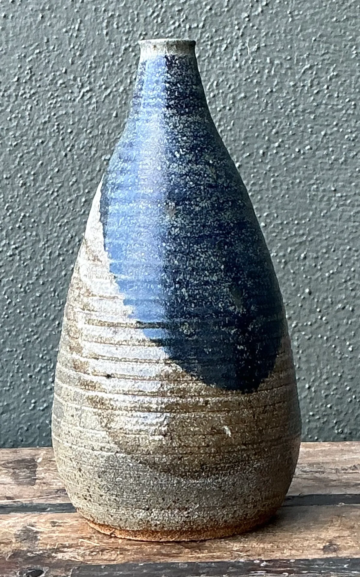 Vintage Abstract Ceramic Vase - Interior view