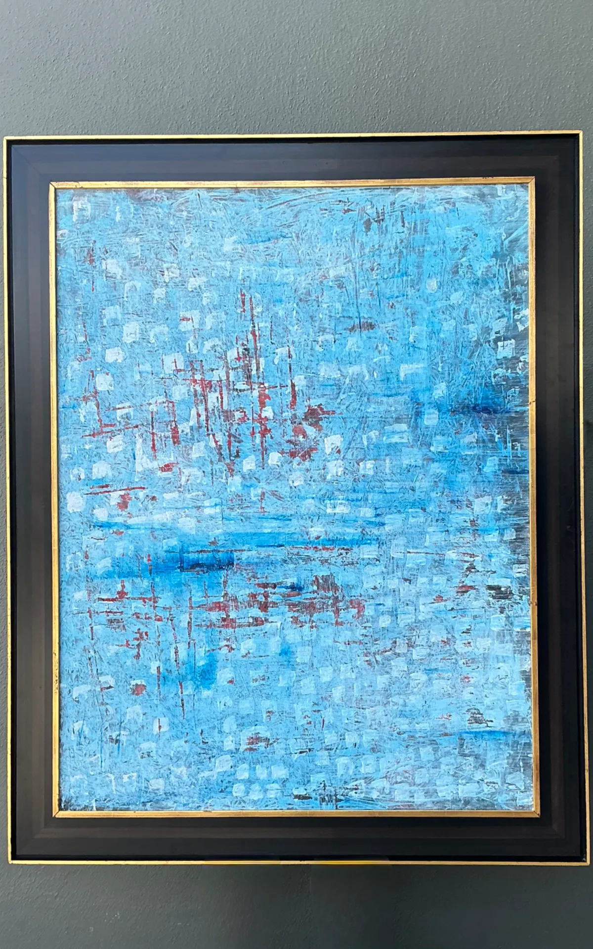 Vintage Abstract Expressionist Oil Painting