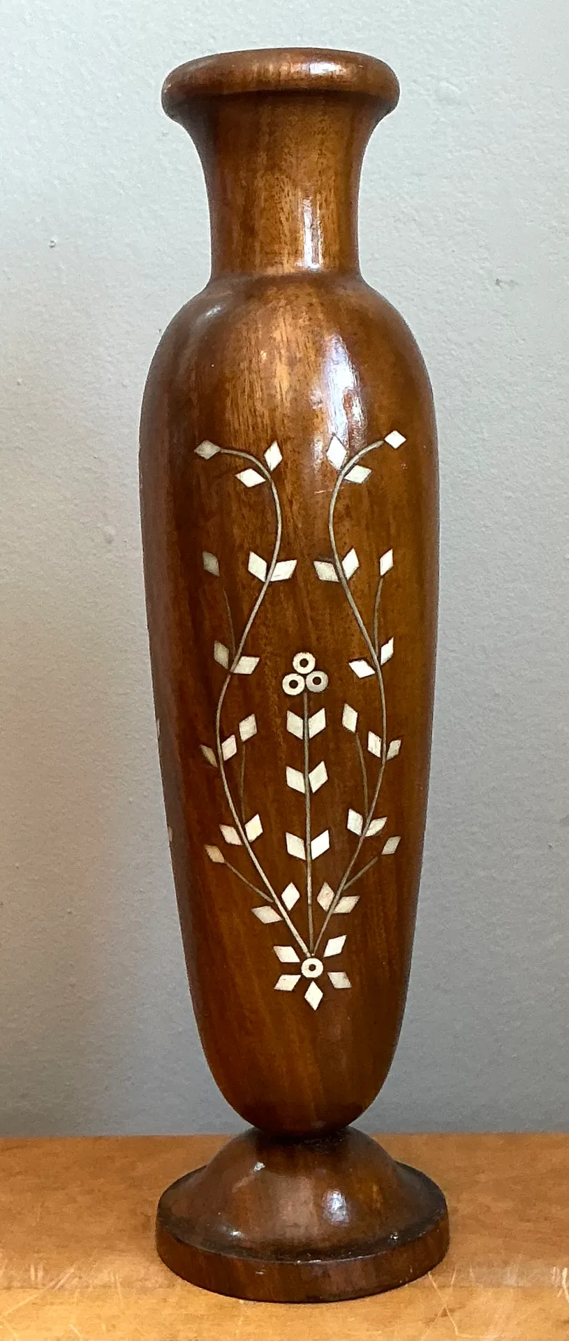 Vintage Mother of Pearl Inlay Vase