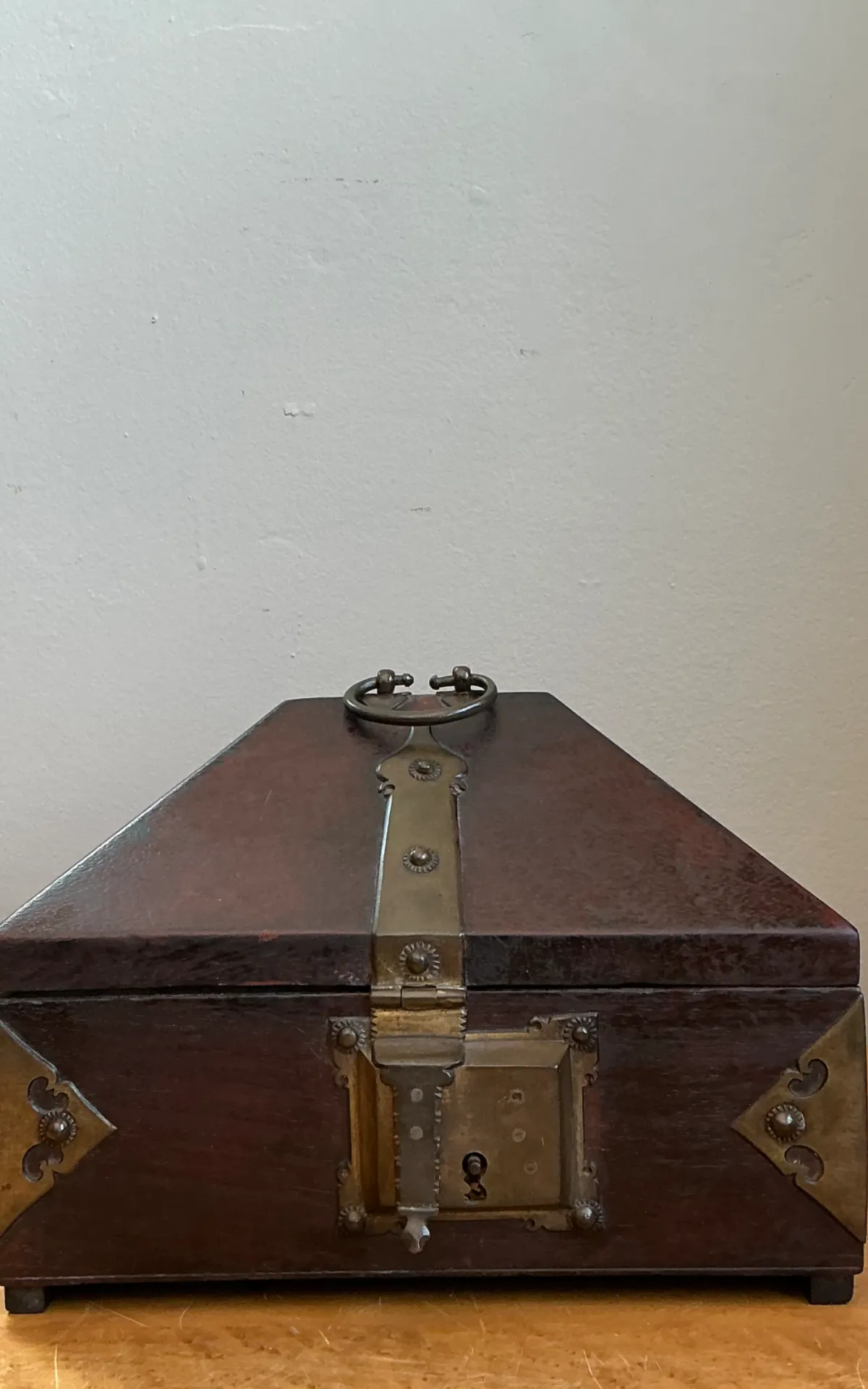 Vintage Wood and Metal Decorative Box - Bottom view
