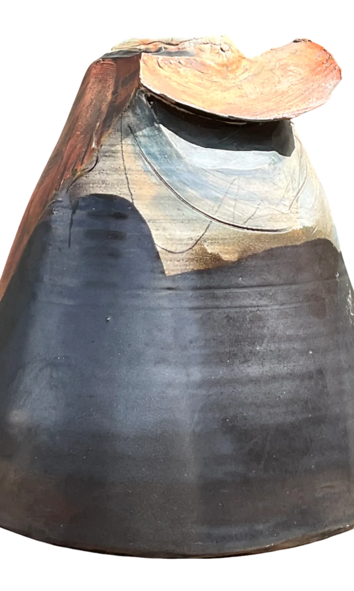 Vintage Abstract Ceramic Vase - Detail view